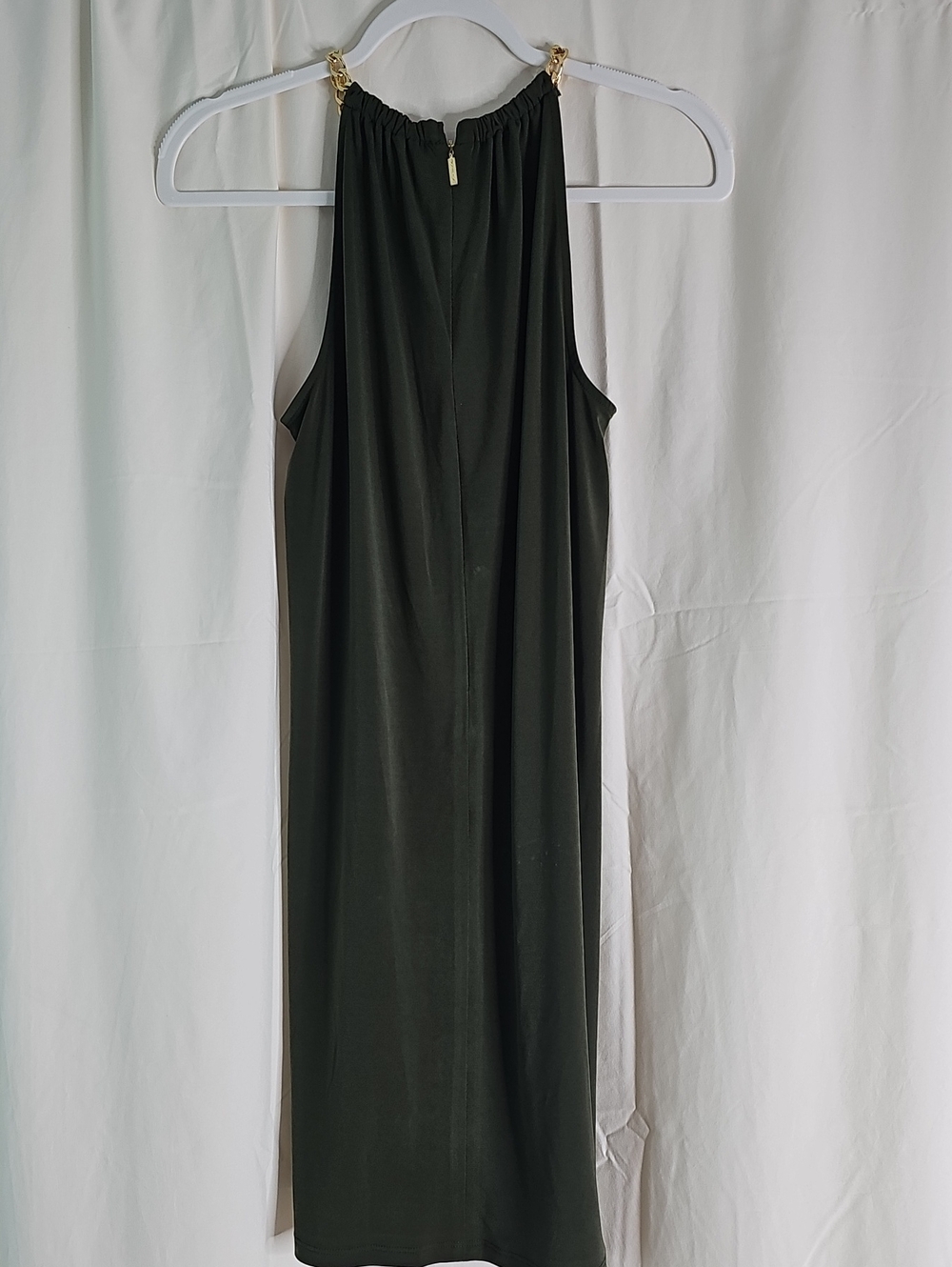 Michael Kors Hunter Green Dress with Gold Hardware - Picture 2 of 6